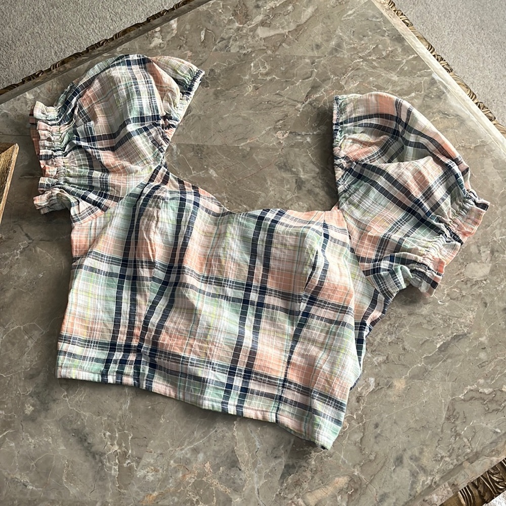 Plaid Crop top